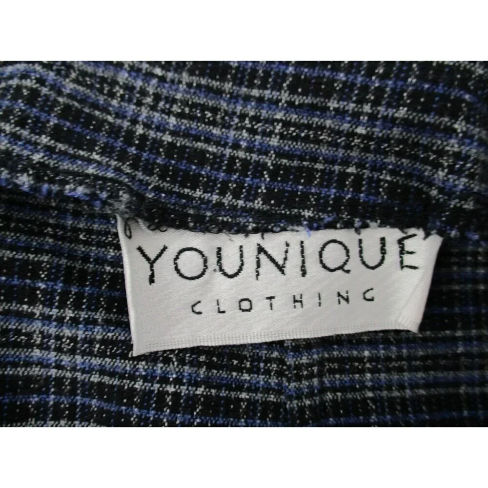 Younique Clothing Juniors Skirt 9 Plaid Preppy Zipper Unlined Made in USA Casual